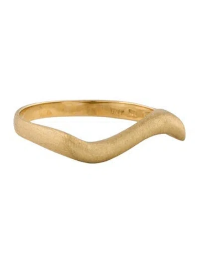 Pre-owned Ring 14k Wavy Band  In Multi
