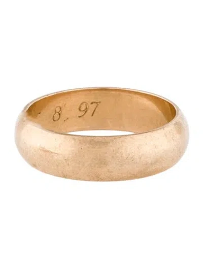 Pre-owned Ring 14k Wedding Band In Multi