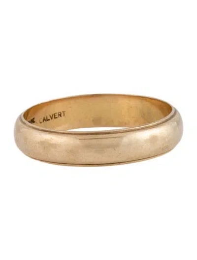 Pre-owned Ring 14k Wedding Band In Multicolor