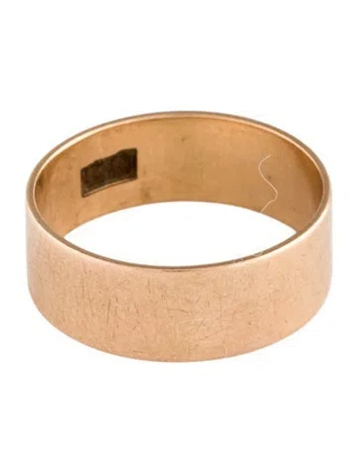 Pre-owned Ring 14k Wide Band In Multi