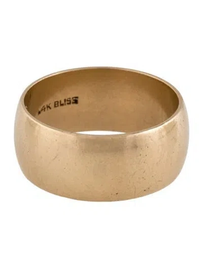 Pre-owned Ring 14k Wide Band In Multicolor