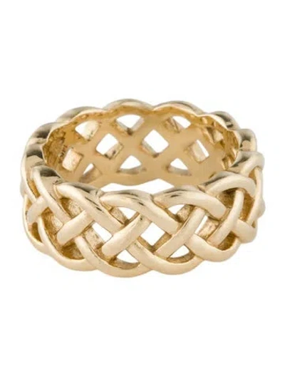 Pre-owned Ring 14k Woven Band In Multi