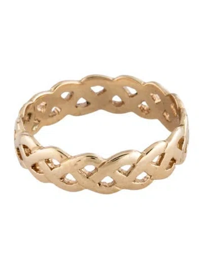 Pre-owned Ring 14k Woven Band  In Multicolor