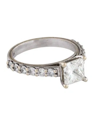 Pre-owned Ring 1.51ct Diamond Engagement  In Multicolor