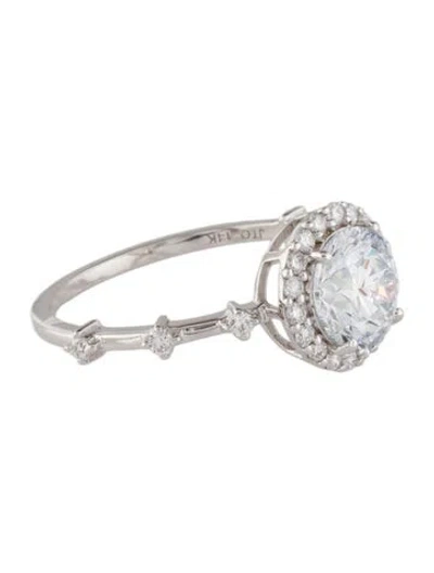 Pre-owned Ring 1.51ct Lab-grown Diamond Engagement  In Multi
