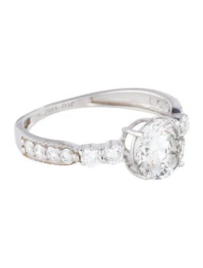 Pre-owned Ring 1.55ct Lab-grown Diamond Engagement  In Multi