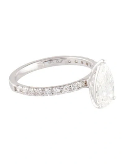 Pre-owned Ring 1.56ct Lab-grown Diamond Engagement  In Multi