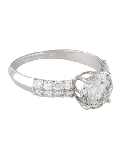 Pre-owned Ring 1.57ct Lab-grown Diamond Engagement  In Multi