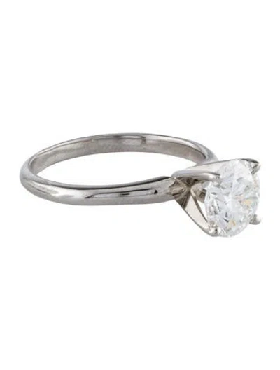 Pre-owned Ring 1.58ct Lab-grown Diamond Engagement  In Multi