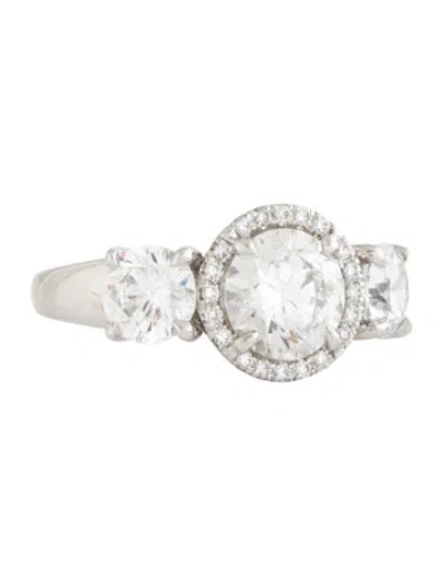 Pre-owned Ring 1.59ct Lab-grown Diamond Engagement  In Multicolor