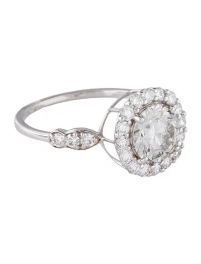 Pre-owned Ring 1.60ct Lab-grown Diamond Engagement  In Multi