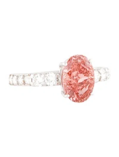 Pre-owned Ring 1.60ct Lab-grown Diamond Engagement  In Multi