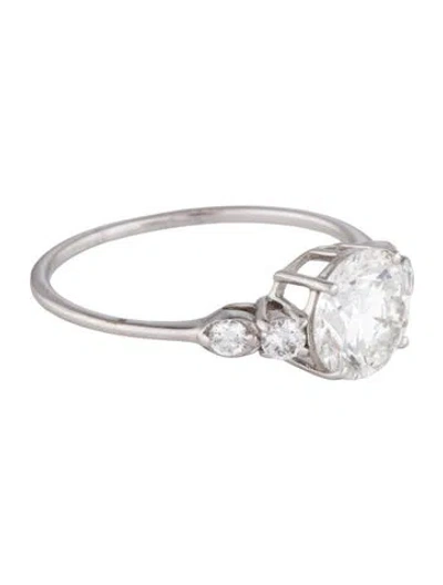 Pre-owned Ring 1.61ct Lab-grown Diamond Engagement  In Multi