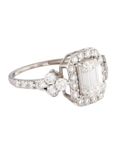 Pre-owned Ring 1.62ct Lab-grown Diamond Engagement  In Multi