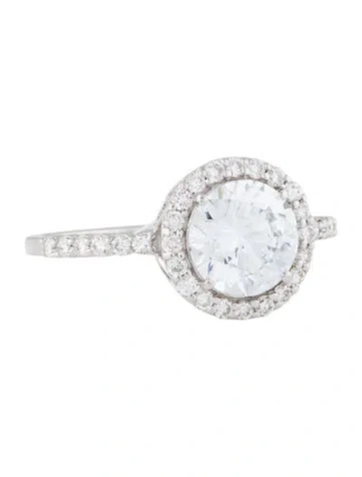 Pre-owned Ring 1.63ct Lab-grown Diamond Engagement  In Multi