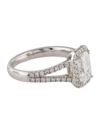 Pre-owned Ring 1.64ct Lab-grown Diamond Engagement  In Multi