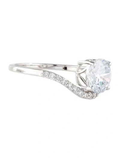 Pre-owned Ring 1.66ctw Lab-grown Diamond Engagement  In Multi