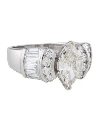 Pre-owned Ring 1.67ct Diamond Engagement  In Multi