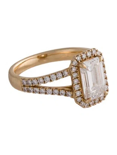 Pre-owned Ring 1.70ct Lab-grown Diamond Engagement  In Multi