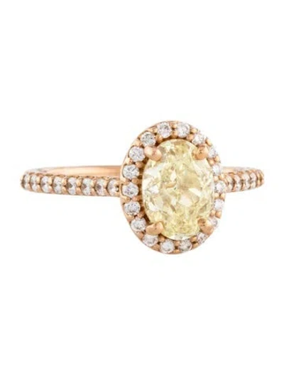 Pre-owned Ring 1.71ct Diamond Engagement  In Multicolor