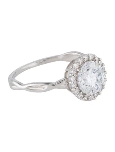 Pre-owned Ring 1.72ctw Lab-grown Diamond Engagement  In Multi