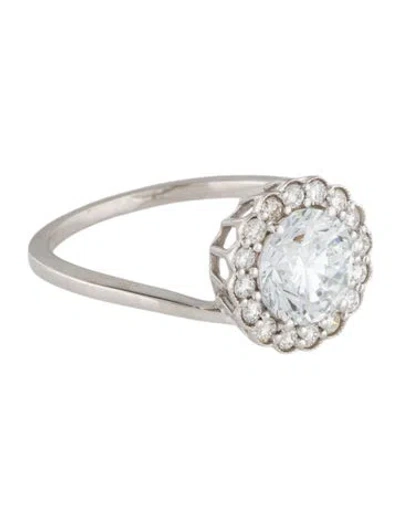 Pre-owned Ring 1.74ctw Lab-grown Diamond Engagement  In Multi