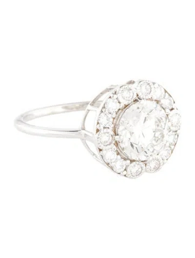 Pre-owned Ring 1.78ct Lab-grown Diamond Engagement  In Multi