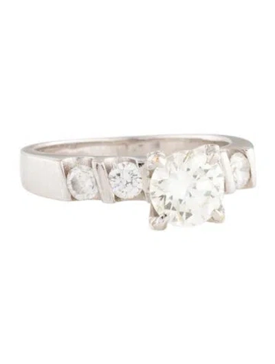 Pre-owned Ring 17k Diamond Engagement  In Multi