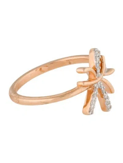Pre-owned Ring 18 K Diamond Cocktail  In Multi