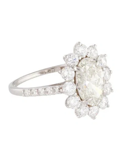 Pre-owned Ring 1.84ct Lab-grown Diamond Engagement  In Multi