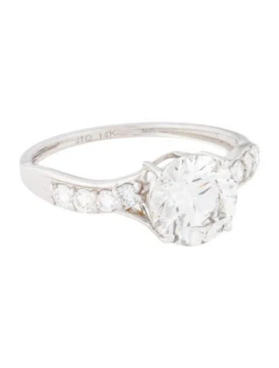 Pre-owned Ring 1.85ct Lab-grown Diamond Engagement  In Multi