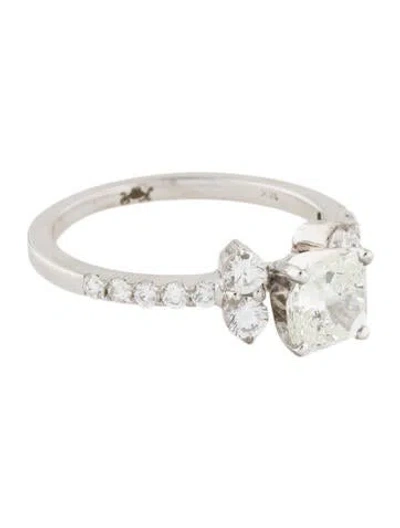 Pre-owned Ring 18k 1.00ct Diamond Engagement  In Multi