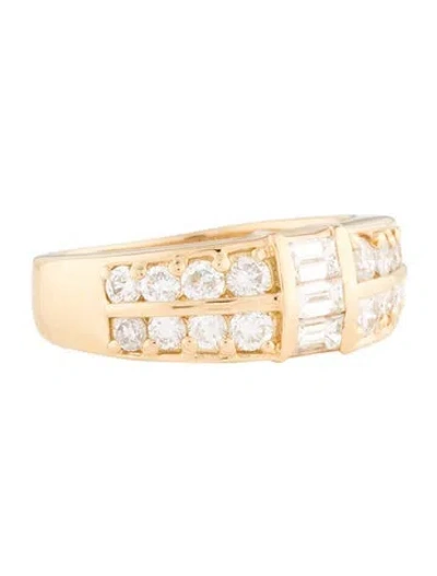 Pre-owned Ring 18k 1.00ctw Diamond Band  In Multi