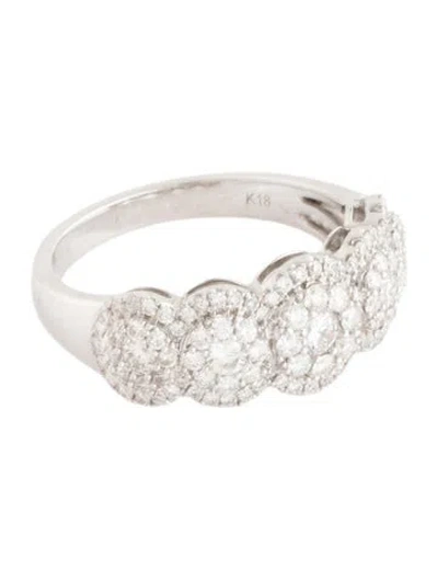 Pre-owned Ring 18k 1.00ctw Diamond Cocktail  In Multicolor