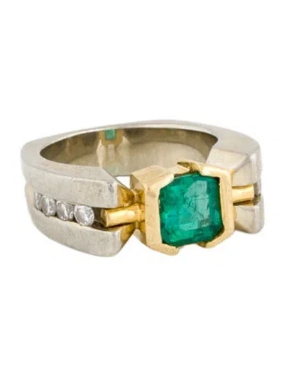 Pre-owned Ring 18k 1.10ctw Diamond & Diamond Band  In Multi