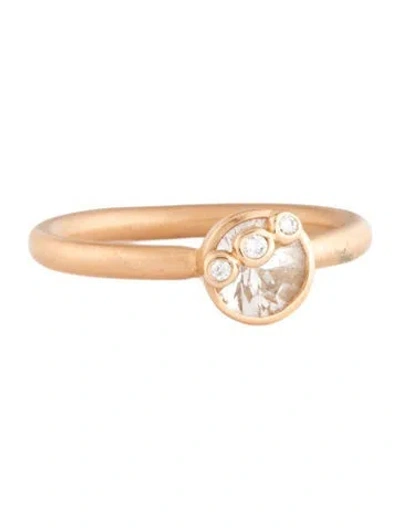 Pre-owned Ring 18k 1.18ct Sapphire & Diamond Cocktail  In Multicolor