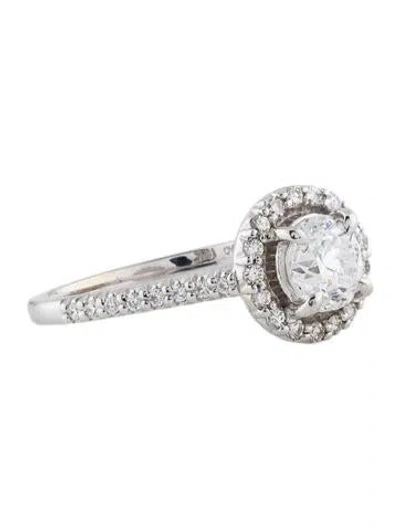 Pre-owned Ring 18k 1.24ctw Diamond Engagement In Multi