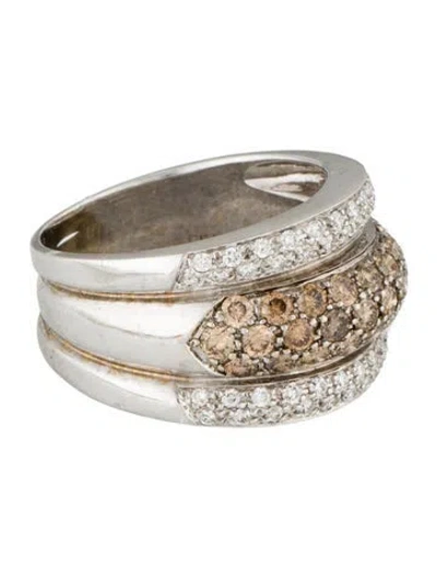 Pre-owned Ring 18k 1.41ctw Diamond Band In Multi
