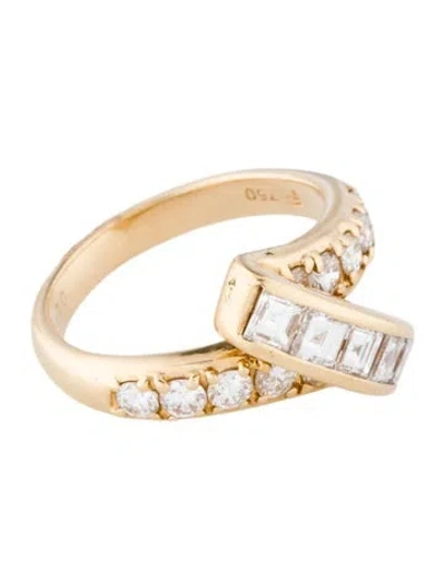 Pre-owned Ring 18k 1.45ctw Diamond  In Multi