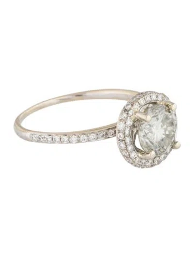 Pre-owned Ring 18k 1.50ct Diamond Cocktail  In Multi