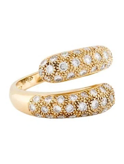 Pre-owned Ring 18k 1.78ctw Diamond Bypass  In Multi