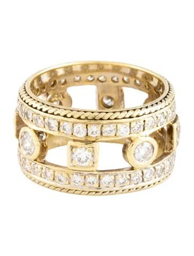 Pre-owned Ring 18k 1.92ctw Diamond Eternity Band  In Multicolor