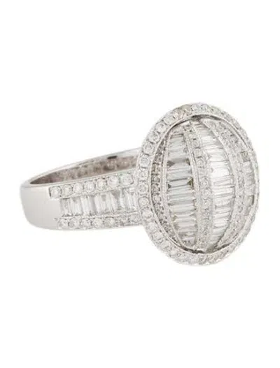 Pre-owned Ring 18k 1.99ctw Diamond Cocktail  In Multi