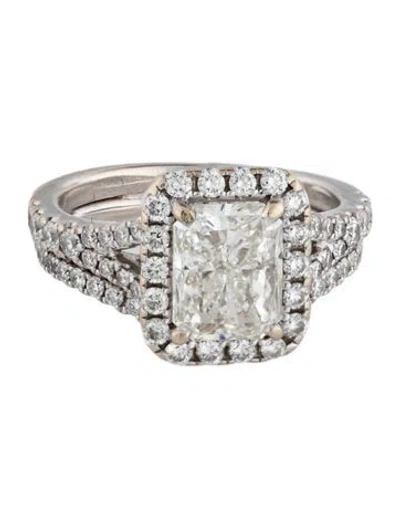 Pre-owned Ring 18k 2.01ct Diamond Wedding Set In Multicolor