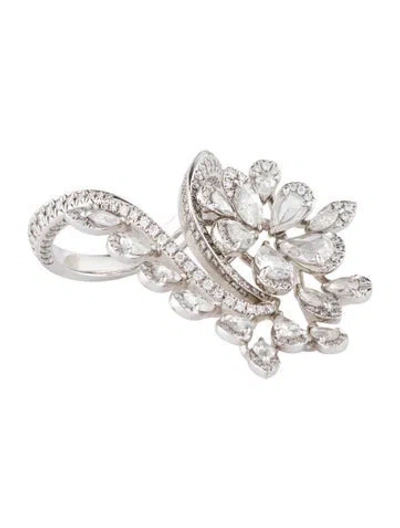 Pre-owned Ring 18k 2.04ctw Diamond Cocktail  In Multi