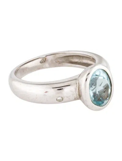 Pre-owned Ring 18k 2.05ctw Topaz Cocktail  In Multi