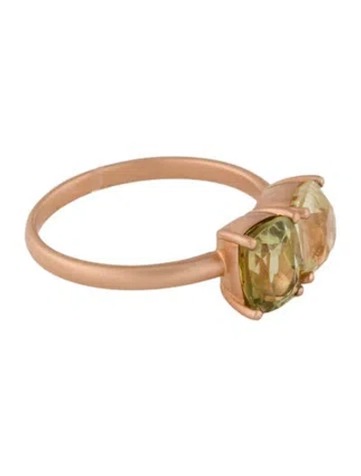 Pre-owned Ring 18k 2.14ct Sapphire & Tourmaline Cocktail  In Multi