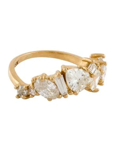 Pre-owned Ring 18k 2.15ctw Diamond Cocktail  In Multi