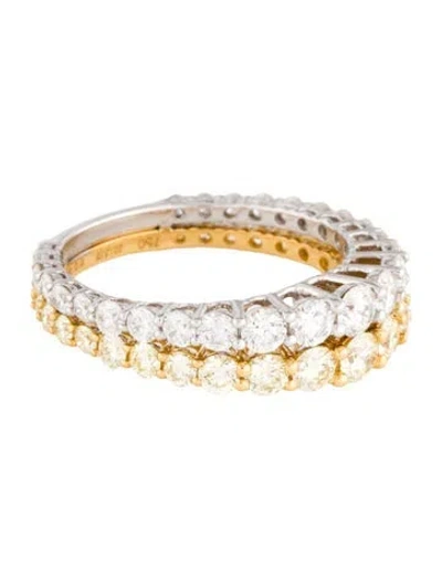 Pre-owned Ring 18k 2.18ctw Diamond Band In Multi