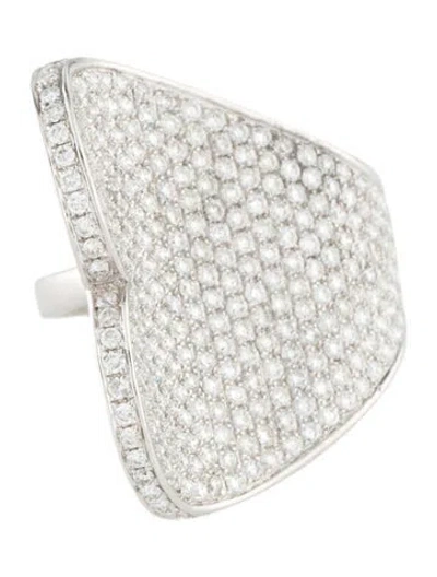 Pre-owned Ring 18k 2.22ctw Diamond Heart Cocktail  In Multi